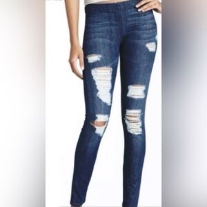 Joe's The Jean Legging Distressed Mid Wash Ankle Zip Jeggings Sz L NWT